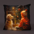 LED Cushion - Puppy & Child 40x40cm