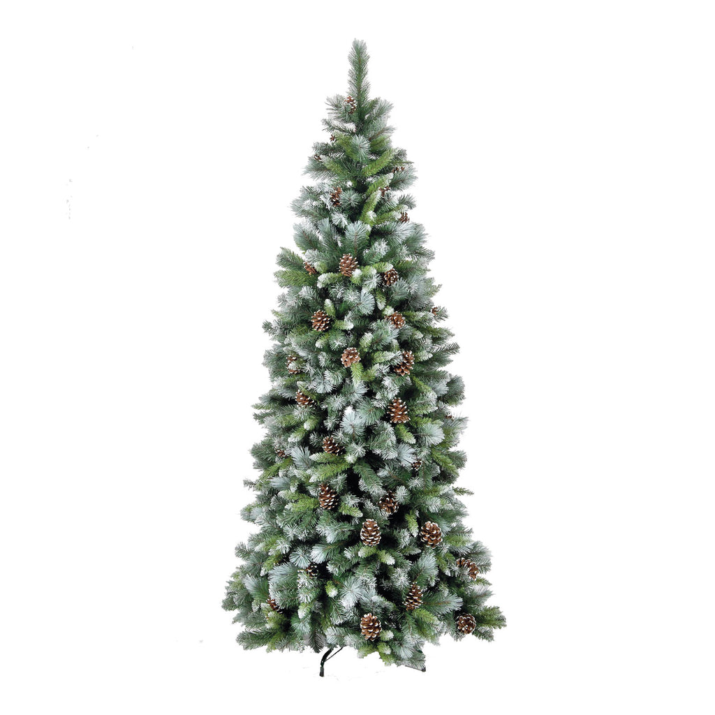 Frosted Glacier Pinecone Artificial Christmas Tree