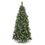 Frosted Glacier Pinecone Artificial Christmas Tree