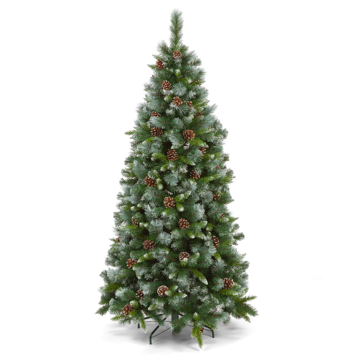 Frosted Glacier Pinecone Artificial Christmas Tree