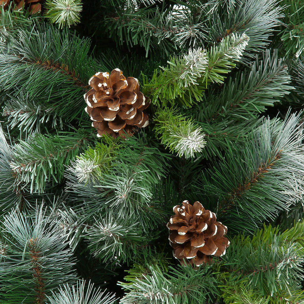 Frosted Glacier Pinecone Artificial Christmas Tree