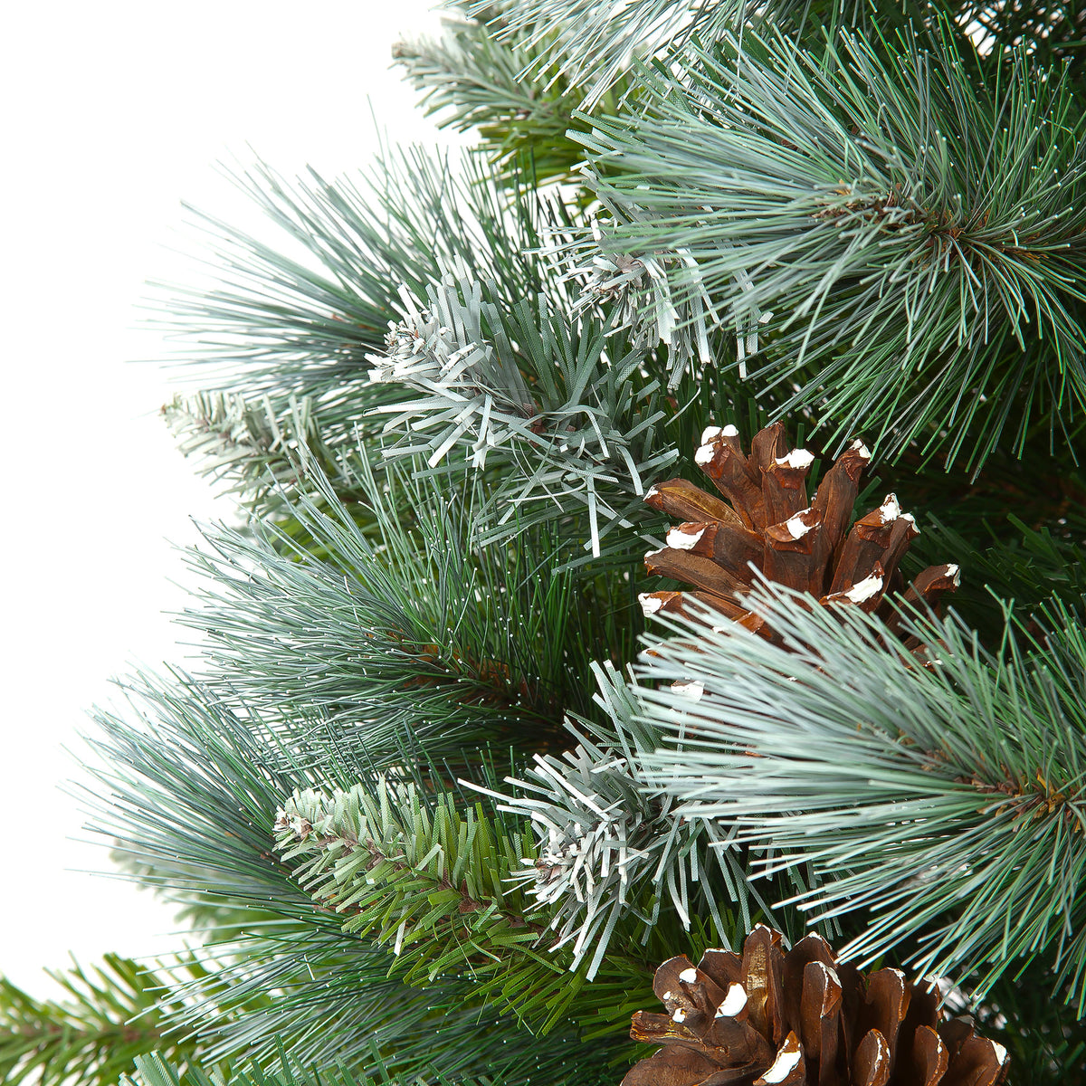 Frosted Glacier Pinecone Artificial Christmas Tree