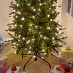 Aspen Pine Luxury Pre-Lit PE Slim Hinged Christmas Tree