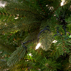 Aspen Pine Luxury Pre-Lit PE Slim Hinged Christmas Tree