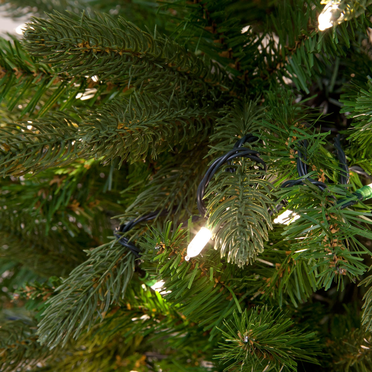 Aspen Pine Luxury Pre-Lit PE Slim Hinged Christmas Tree