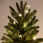 Aspen Pine Luxury Pre-Lit PE Slim Hinged Christmas Tree