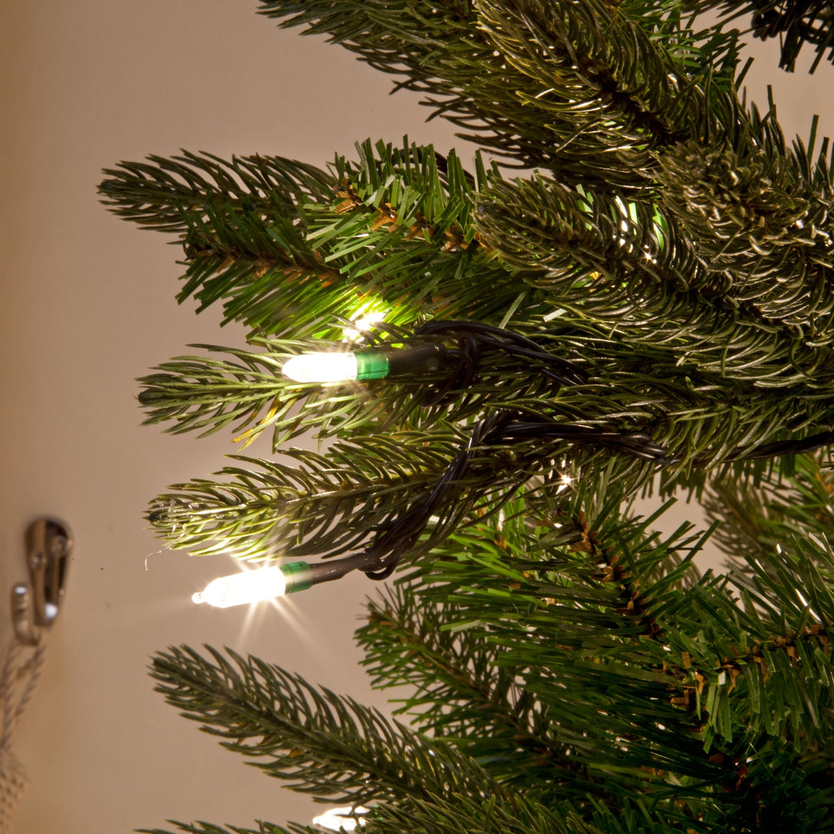Aspen Pine Luxury Pre-Lit PE Slim Hinged Christmas Tree