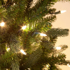 Aspen Slim Pine Luxury Premium "QuickLight" PE Hinged Christmas Tree