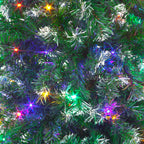Pre-Lit Multi-coloured Deluxe Frosted Christmas Tree