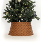 Small Light Brown Woven PVC Christmas Tree Collar