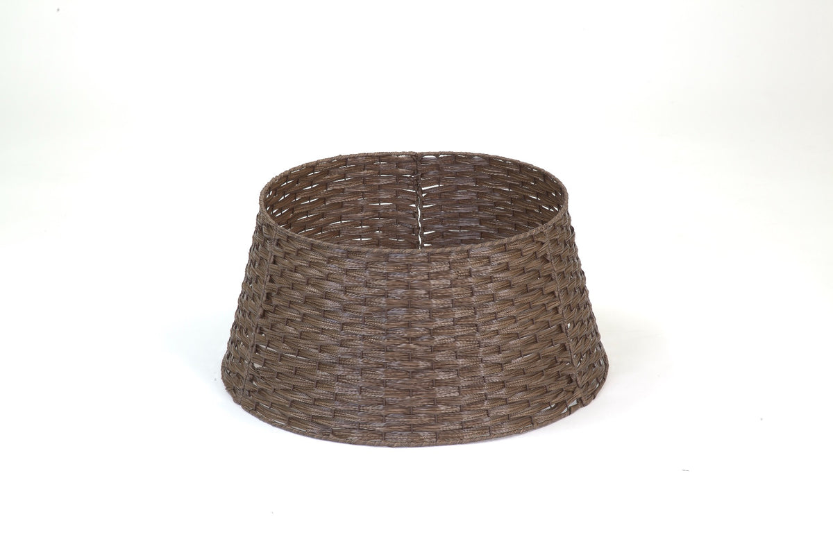 Dark Brown Woven Tree Skirt