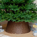 Dark Brown Woven Tree Skirt