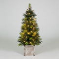 120cm Scots Pine Porch Christmas Tree With 70 Warm White LEDs
