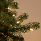 Douglas Fir Warm White LED Mixed PE Hinged Christmas Tree