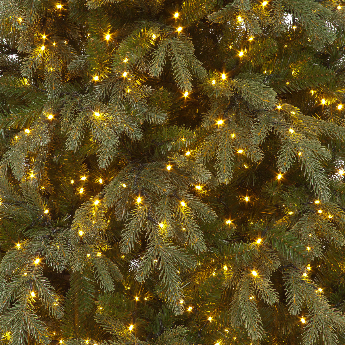 Pre-Lit Viscount Spruce Green Hinged Christmas Tree