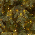 Pre-Lit Viscount Spruce Green Hinged Christmas Tree