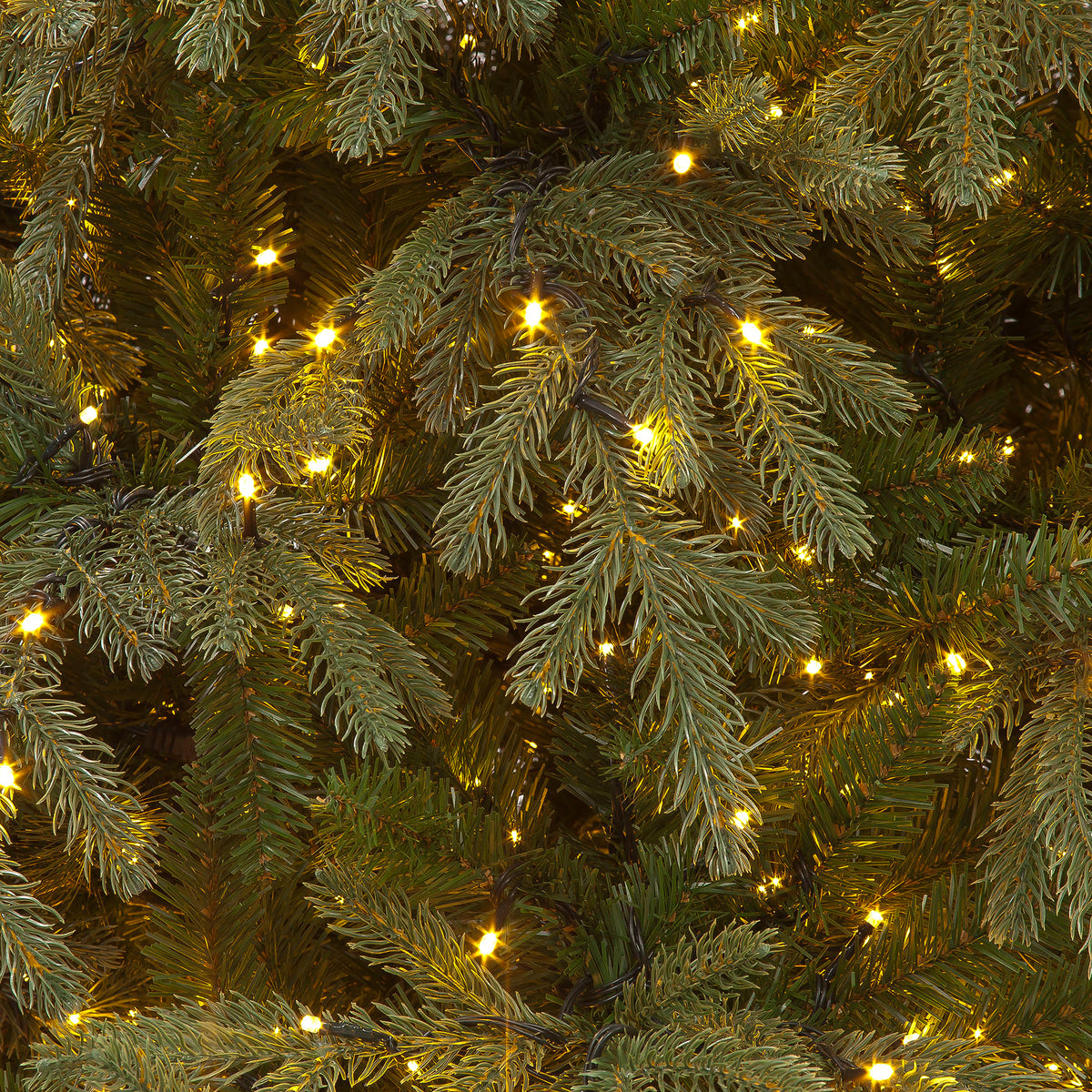 Pre-Lit Viscount Spruce Green Hinged Christmas Tree