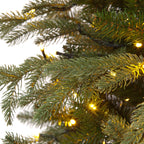 Pre-Lit Viscount Spruce Green Hinged Christmas Tree