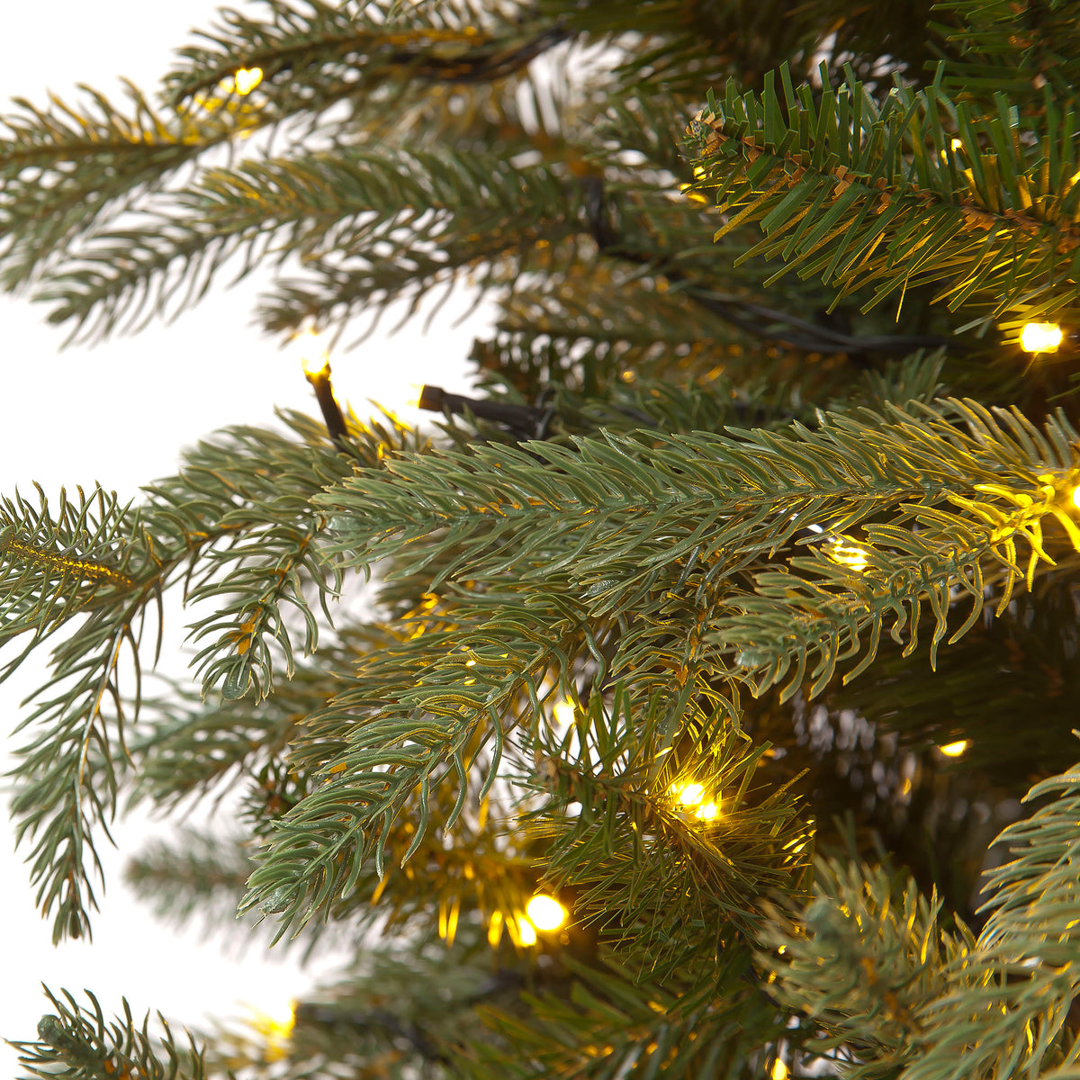 Pre-Lit Viscount Spruce Green Hinged Christmas Tree