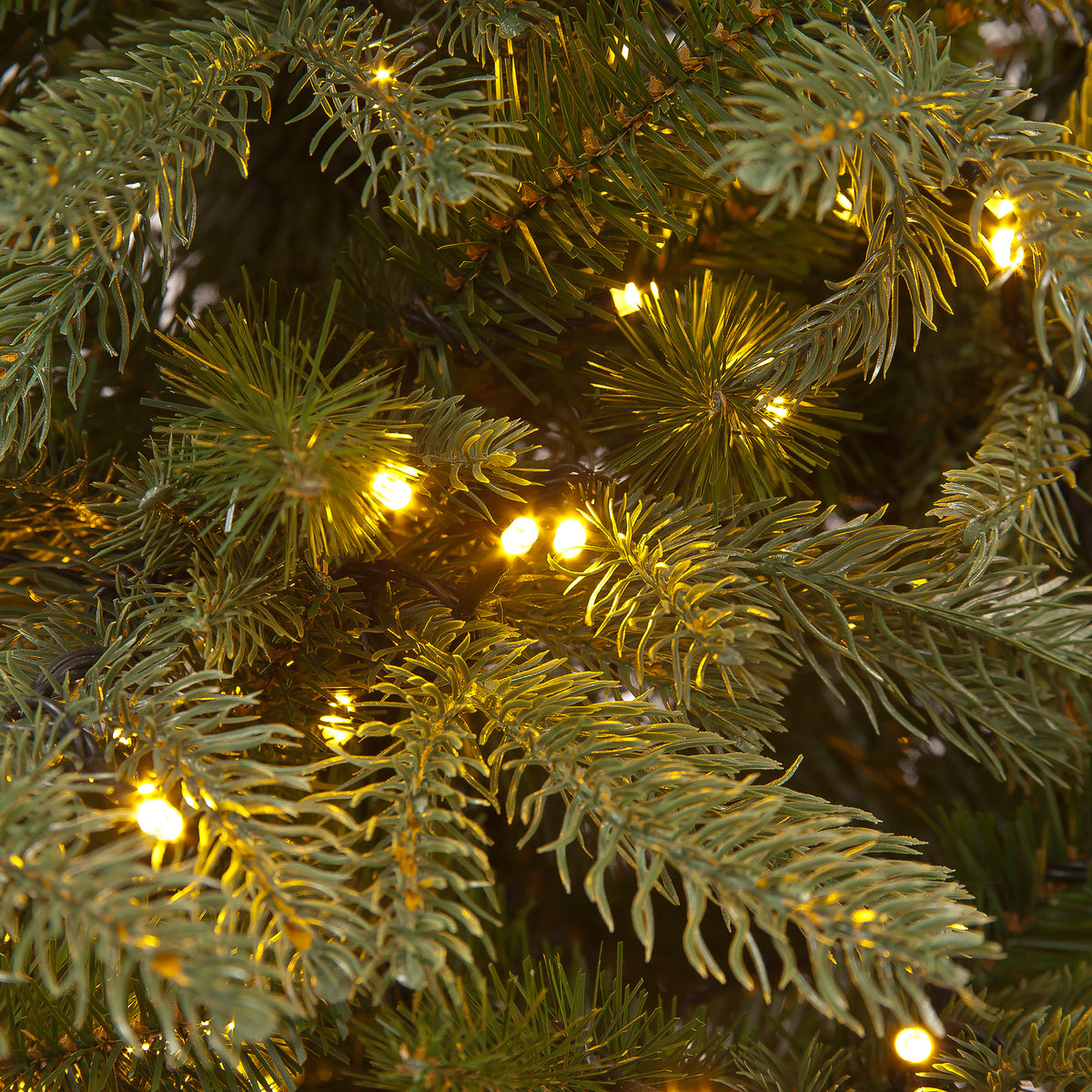 Pre-Lit Viscount Spruce Green Hinged Christmas Tree