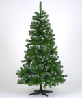 Colorado Frosted Green Slim Spruce Wrapped Christmas Tree