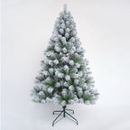 Colorado Frosted Snow Spruce Wrapped Christmas Tree