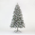 210cm Haruchan Frosted Green Artificial Christmas Tree with Pinecones & Berries – 1329 Realistic Tips