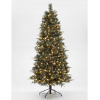 Pre-Lit Minnesota Spruce Mixed PE Hinged Christmas Tree