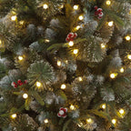 Pre-Lit Minnesota Spruce Mixed PE Hinged Christmas Tree