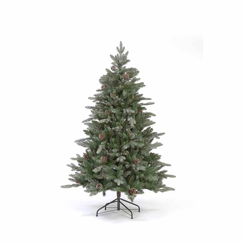 Jura Minted Christmas Tree with Pine Cones and Glitter