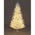 180cm Pre-Lit Saxon Snow Pine 300 Warm White LEDs PE Christmas Trees