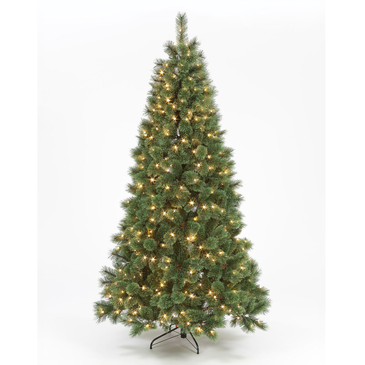 225cm Pre-Lit Baltimore Pine w/430 Warm White LEDs Christmas Trees