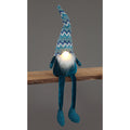 60cm Blue Sitting Santa with LED Nose
