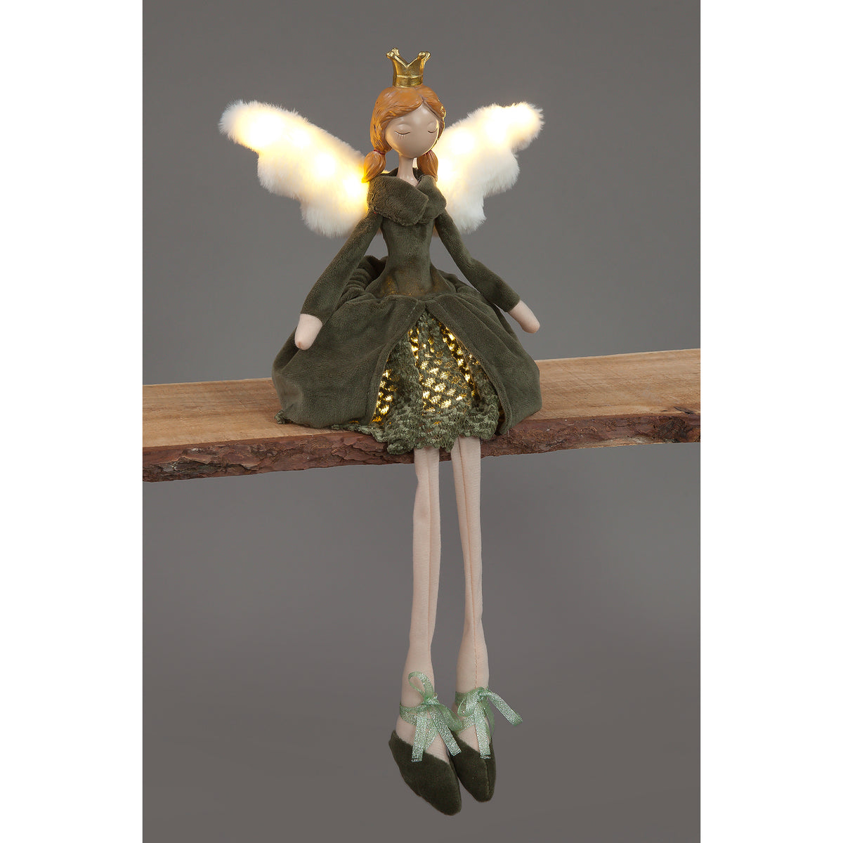 53cm Green Sitting Angel Figurine