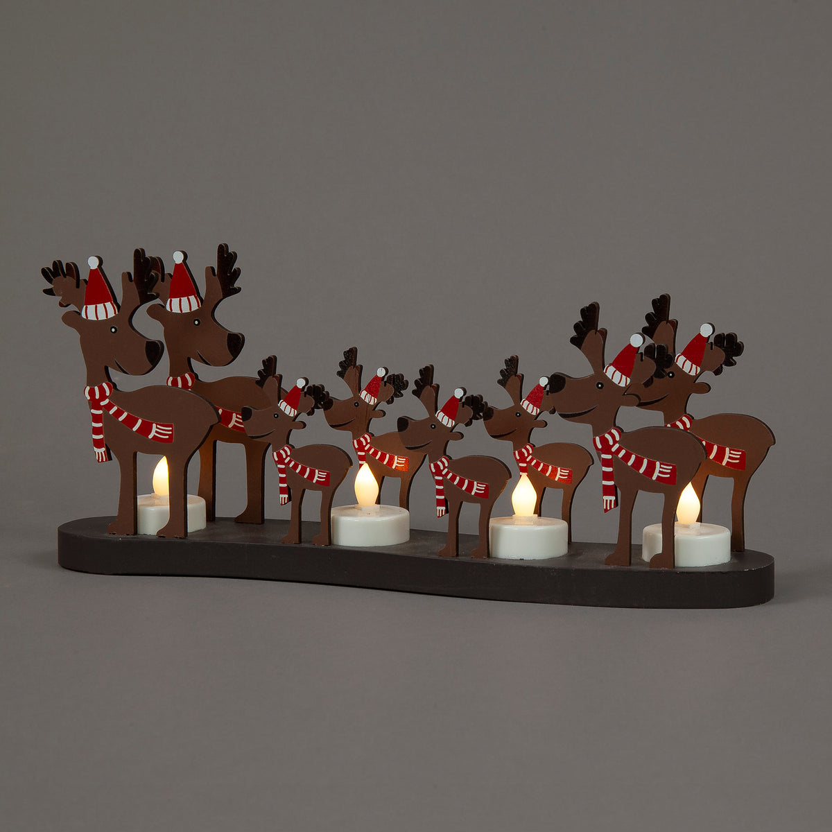 14cm Wooden Reindeer Table Decoration