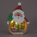 20cm Wooden Santa Scene Figurine