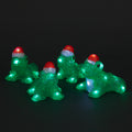 Acrylic Santa Frog Figurines with 36 White LEDs
