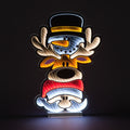 60cm Infinity Snowman, Deer & Santa – Festive Trio Display