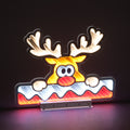 40cm Infinity Deer Face Decor with Snow