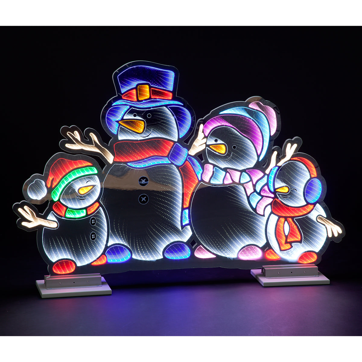 120cm Infinity Snowman Family Decoration