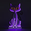 60cm Infinity Halloween Cat Decoration