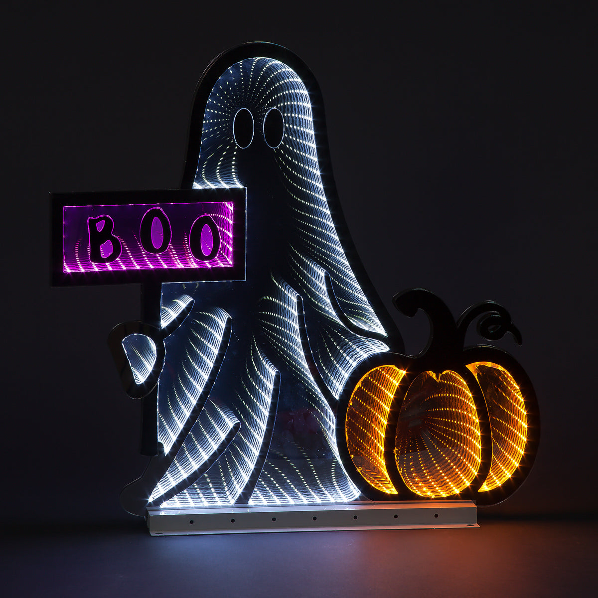 60cm Infinity Ghost Decoration with Boo Sign