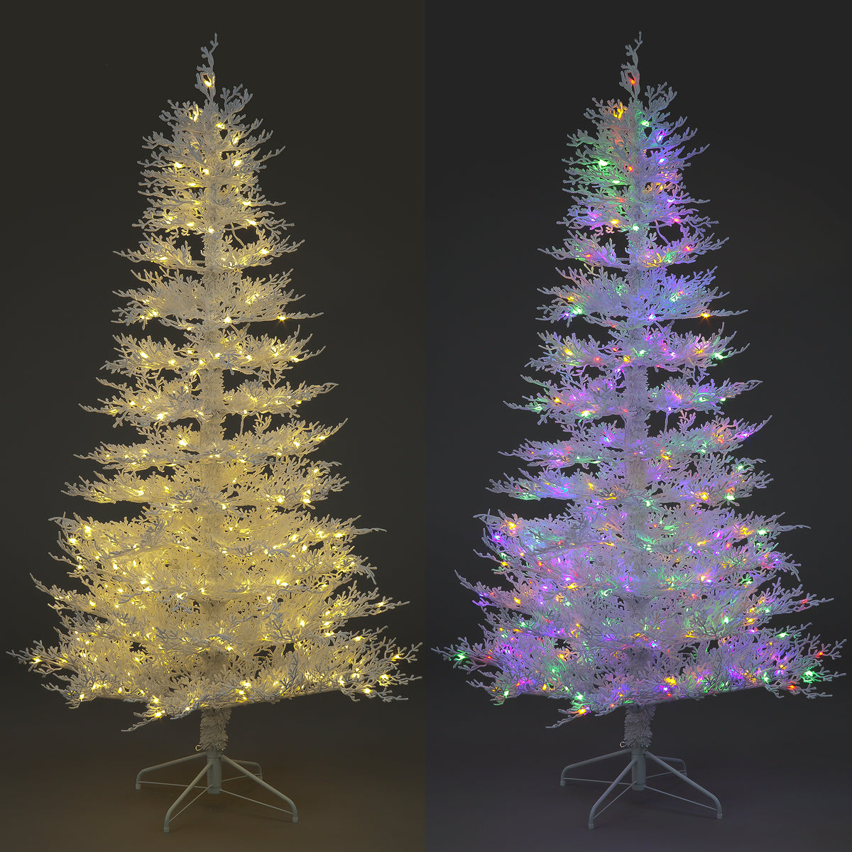 210cm Saxon Snow Pine with 400 Color Switch LEDs