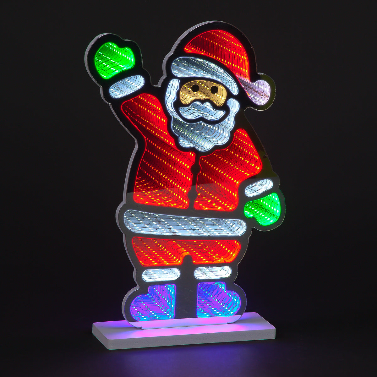 40cm Infinity Waving Santa Decoration
