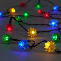 80 Multi-Colour LED Flower String Lights