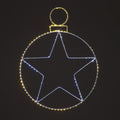 50x40cm Micro LED Bauble with Star