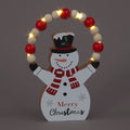 20cm Wooden Juggling Snowman Figurine