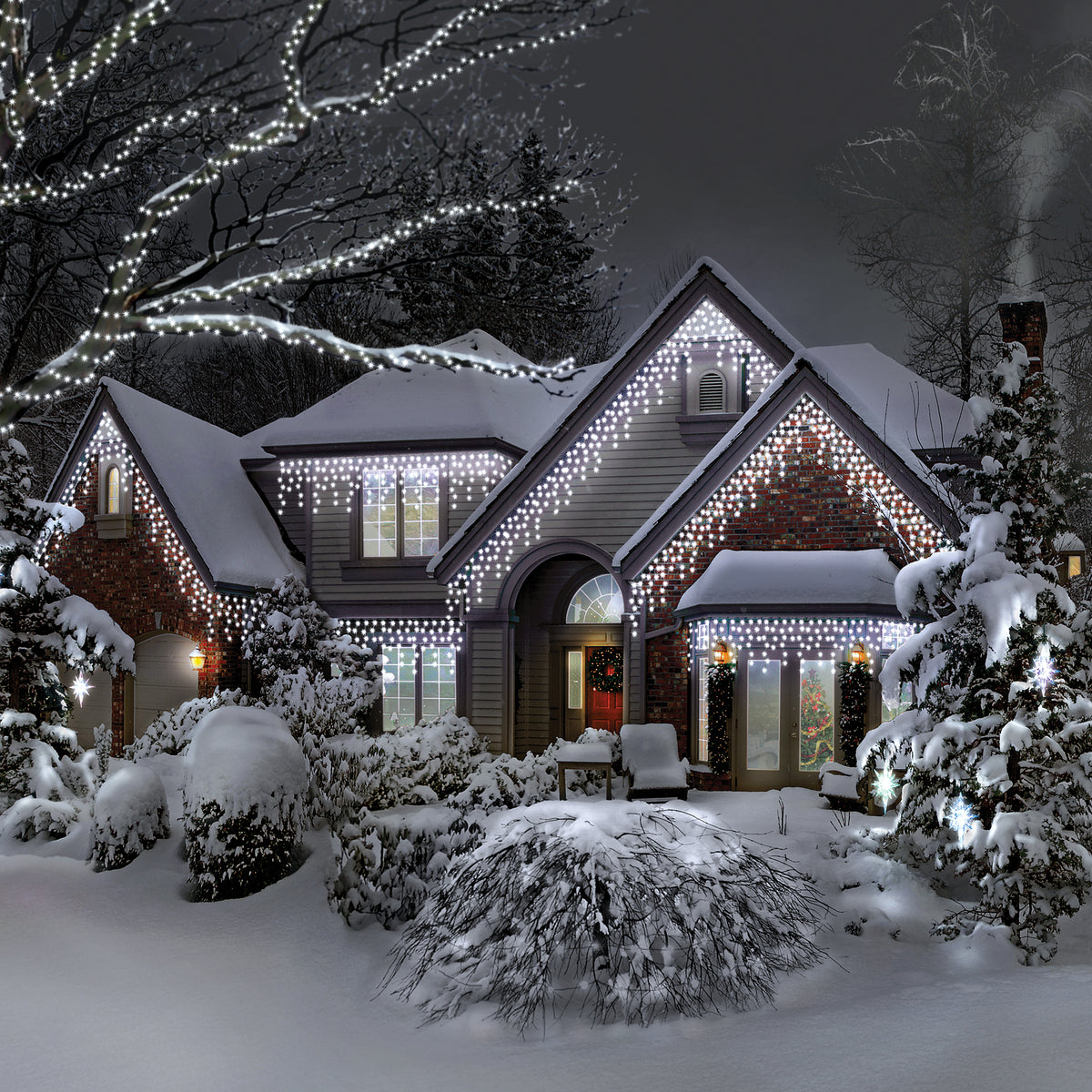 550 Multi-Function Icicle Lights for Festive Lighting