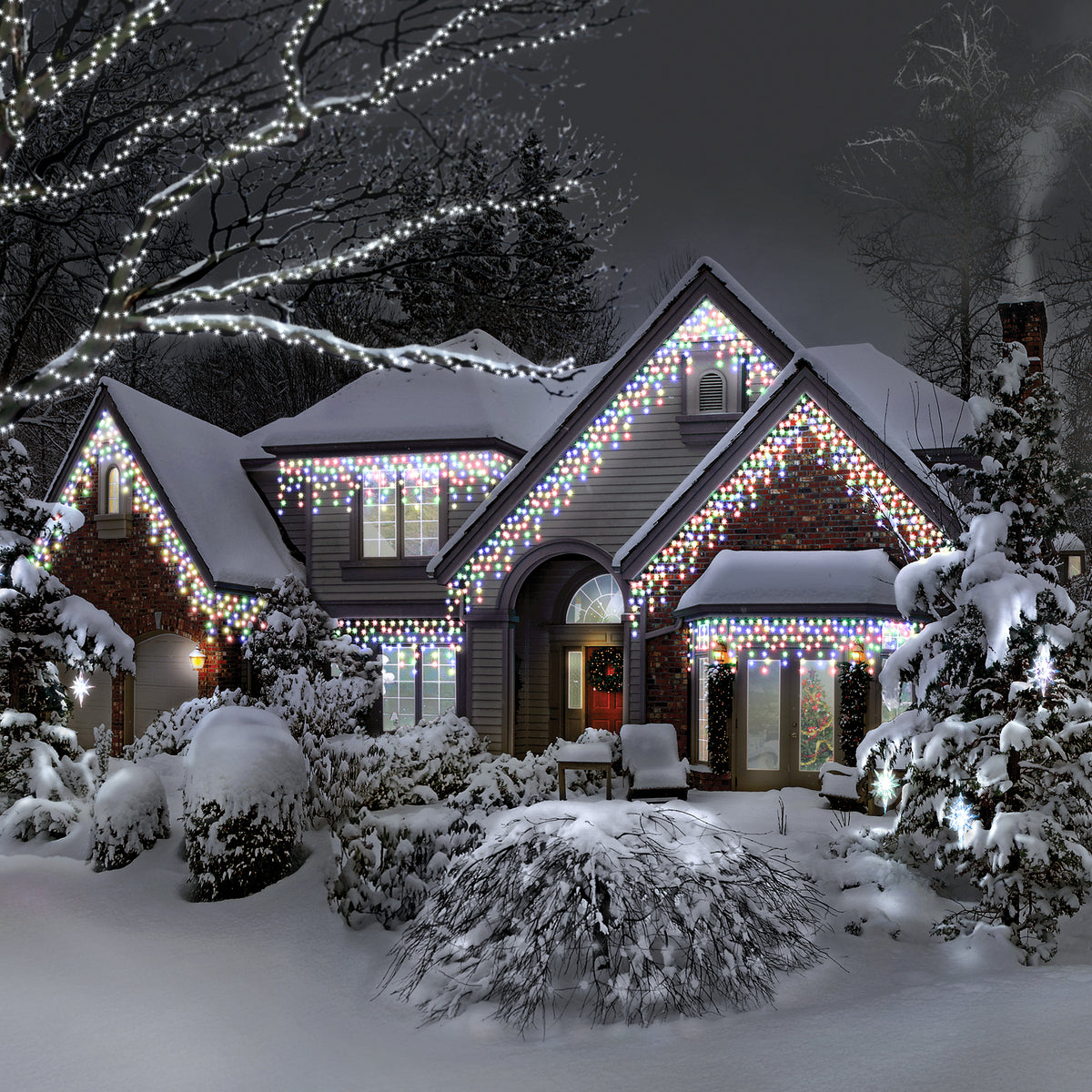 550 Multi-Function Icicle Lights for Festive Lighting