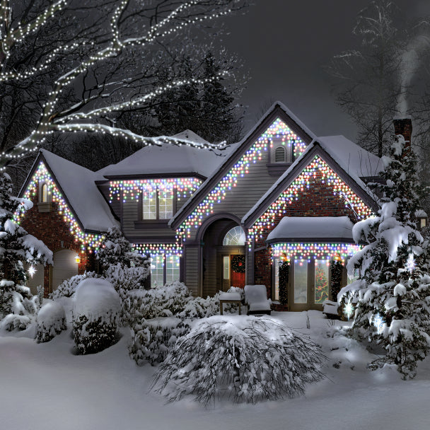 550 Multi-Function Icicle Lights for Festive Lighting